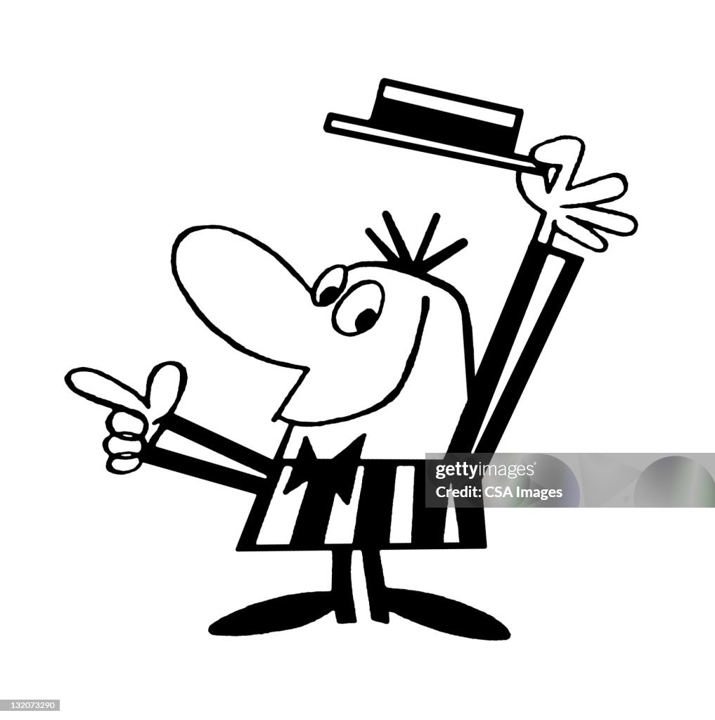 Barbershop Quartet Man den Hut ziehen