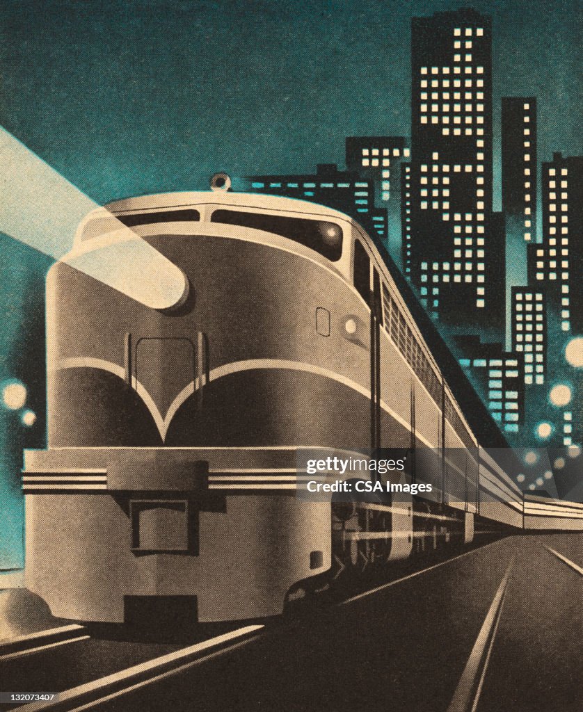 Train Leaving City