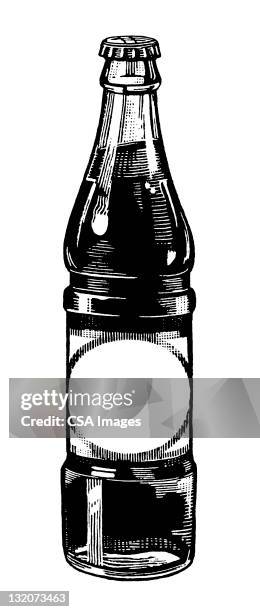 cola bottle - vintage soda bottles stock illustrations