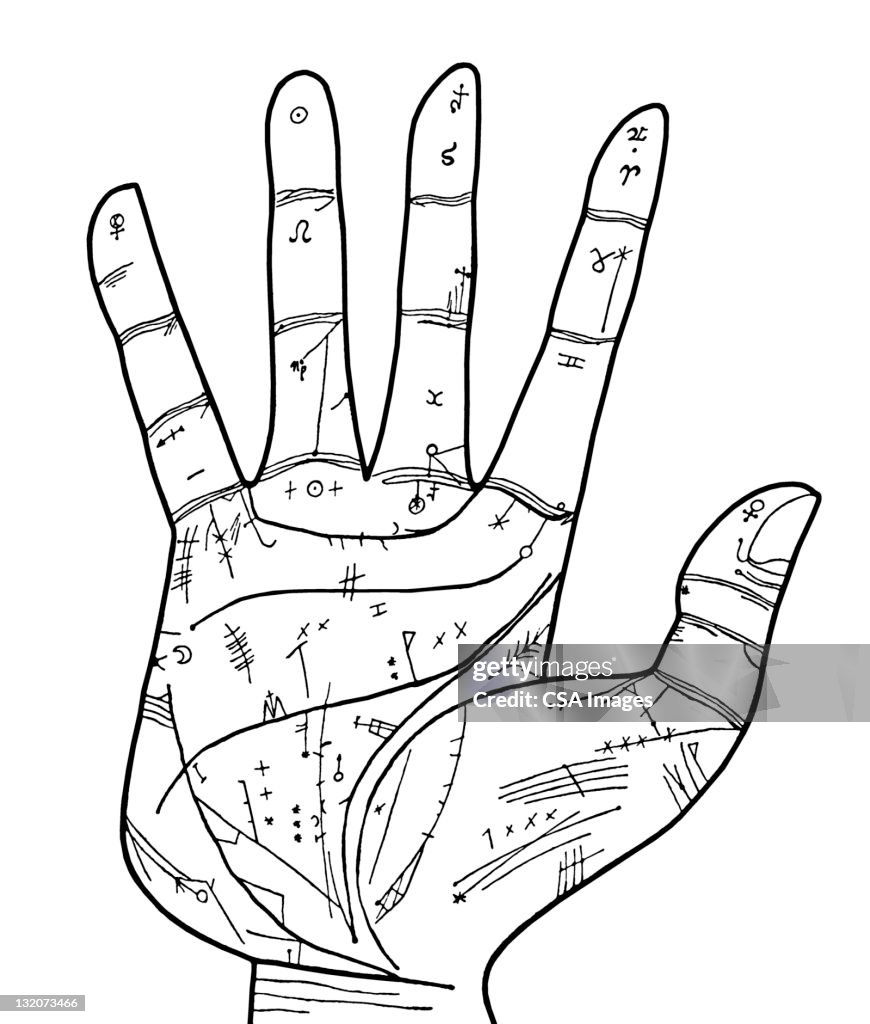 Reflexology Hand Map High-Res Vector Graphic - Getty Images