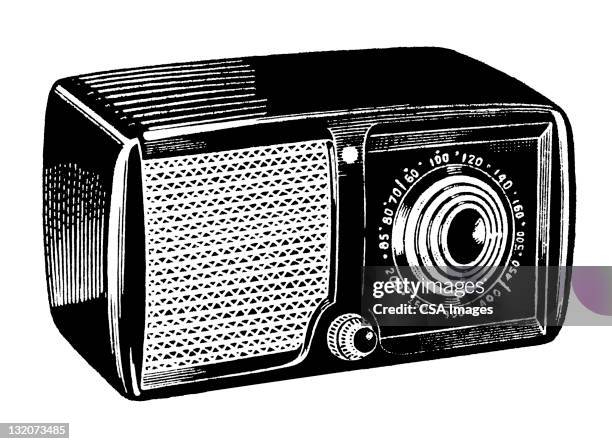 illustrazioni stock, clip art, cartoni animati e icone di tendenza di radio - radio