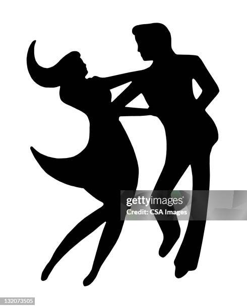 couple dancing - dance logo stock illustrations