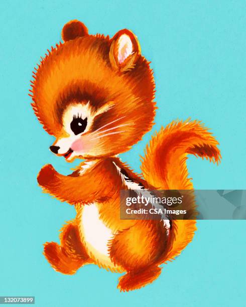 baby squirrel - chipmunk stock illustrations