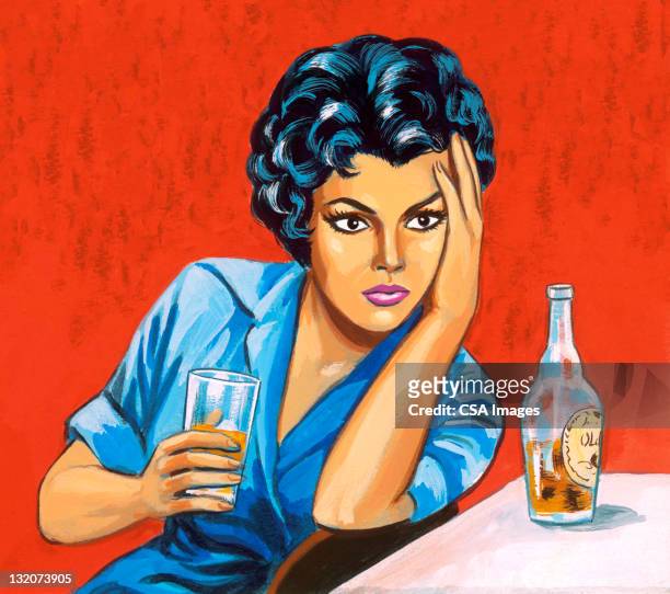 illustrations, cliparts, dessins animés et icônes de femme de boire de l'alcool - boire