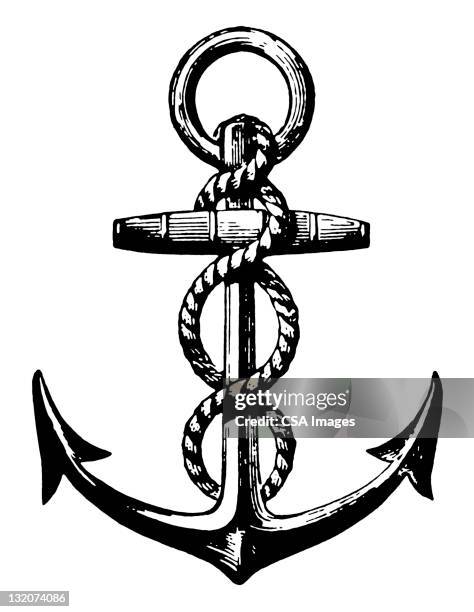 stockillustraties, clipart, cartoons en iconen met anchor - anchor illustration