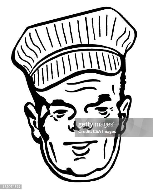 railroad engineer - railroad conductor stock illustrations