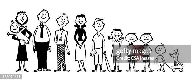 große familien - mutter-tochter-sohn stock-grafiken, -clipart, -cartoons und -symbole