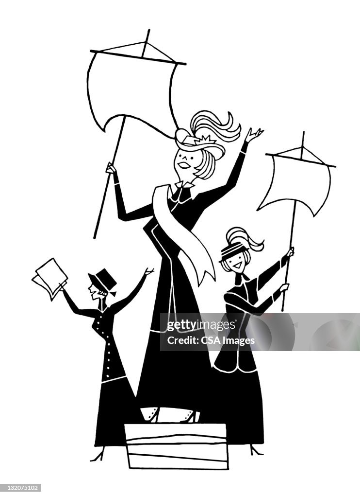 Three Suffragettes