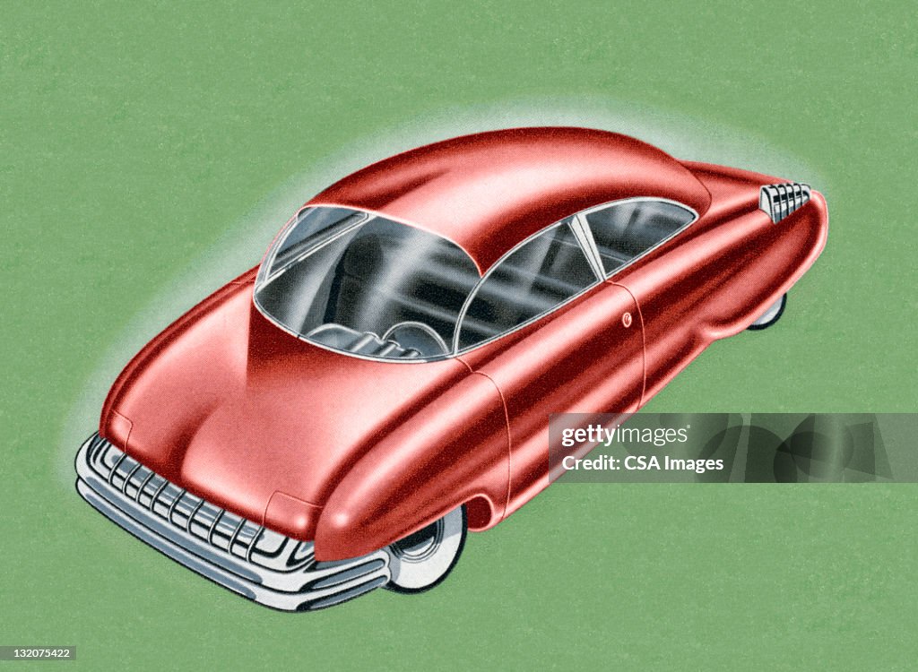 Futuristic Red Car