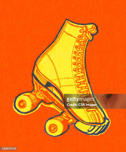 illustrations, cliparts, dessins animés et icônes de patins à roulettes - chapeau melon