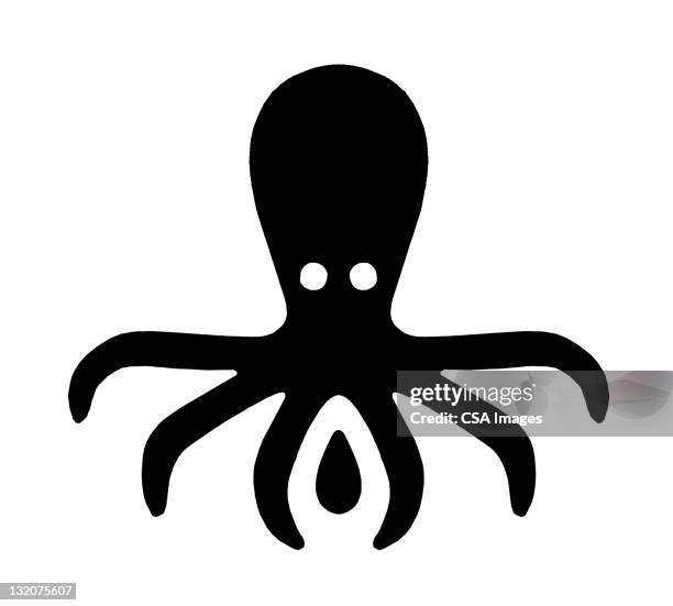 octopus with drop - common octopus stock illustrations