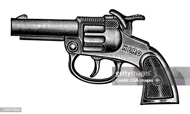 handgun - trigger warning stock illustrations