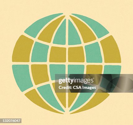Two Colored Globe Two Colored Globe