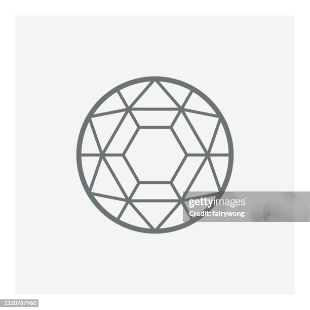 gem vector icon - sapphire logo stock illustrations