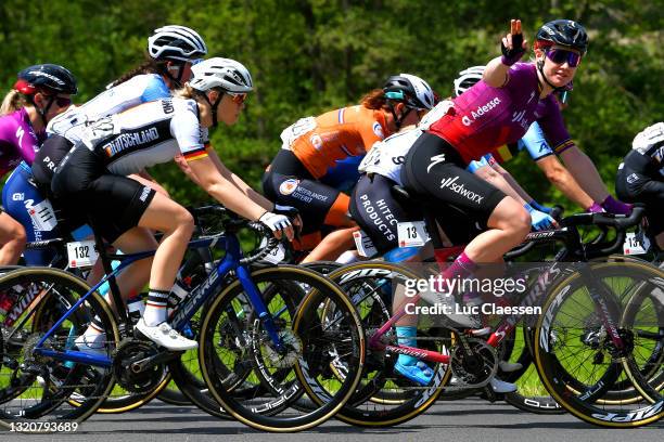 Charlotte Reissner Lena of Germany and Team Germany & Jolien D'hoore of Belgium and Team SD Worx during the 34th Internationale LOTTO Thüringen...