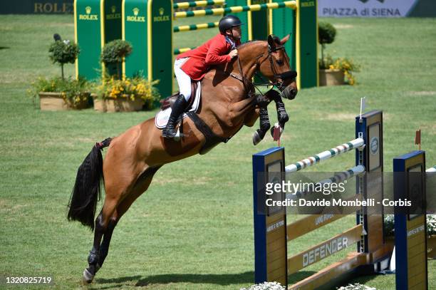 Kent Farrington of the USA riding Gazelle during the Rolex Grand Prix Rome h1.60 jumping competition on May 30, 2021 in Rome, Italy.