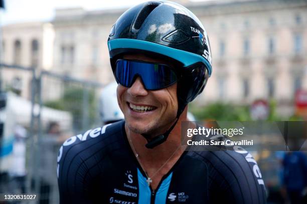 Nicholas Roche of Ireland and team DSM smiles at the end of today's stage during the 104th Giro d'Italia 2021, Stage 21 a 30,3 km stage from Senago...