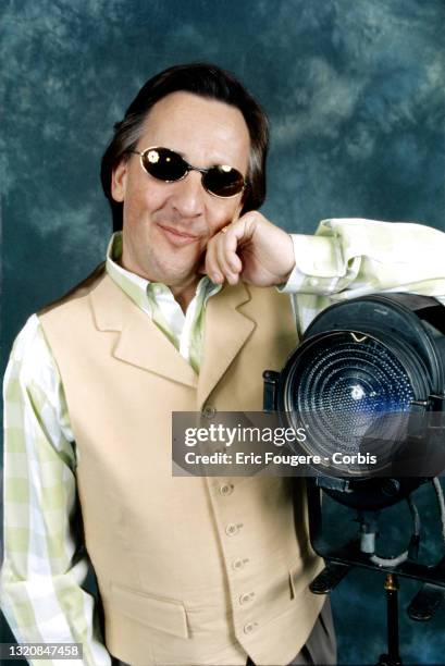 Singer and musician Gilbert Montagné poses during a portrait session in Paris, France on .