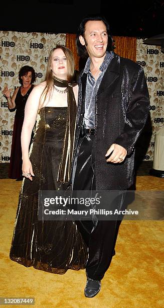 Steve Valentine and wife Shari during 54th Annual Primetime Emmy Awards - HBO After-Party at Spago at Spago Restaurant in Beverly Hills, California,...