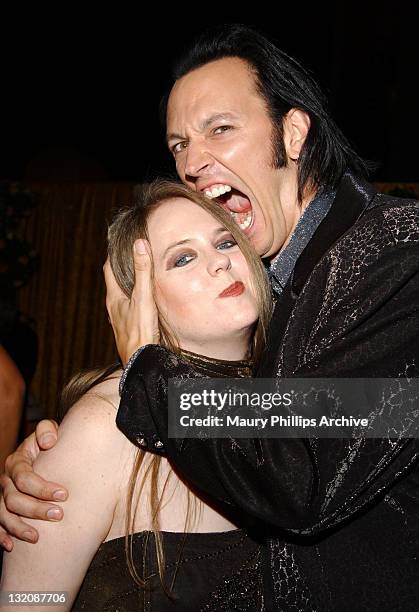 Steve Valentine and wife Shari during 54th Annual Primetime Emmy Awards - HBO After-Party at Spago at Spago Restaurant in Beverly Hills, California,...