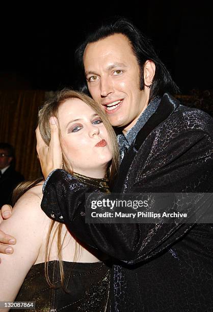 Steve Valentine and wife Shari during 54th Annual Primetime Emmy Awards - HBO After-Party at Spago at Spago Restaurant in Beverly Hills, California,...