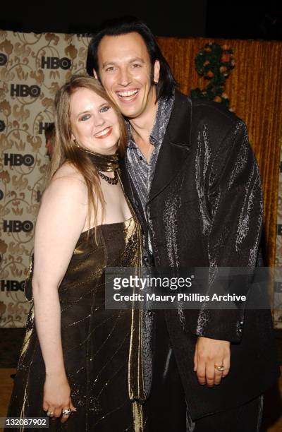 Steve Valentine and wife Shari during 54th Annual Primetime Emmy Awards - HBO After-Party at Spago at Spago Restaurant in Beverly Hills, California,...