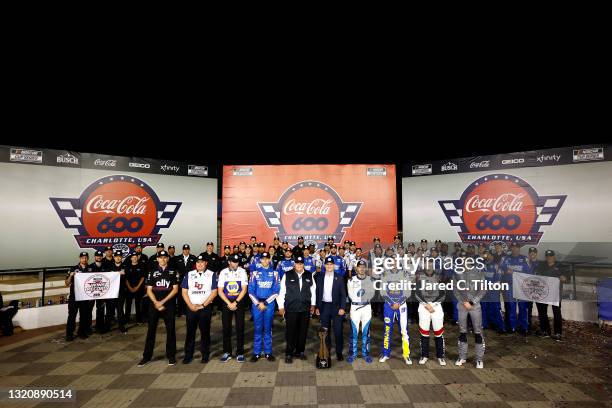 Crew chief Greg Ives, crew chief Rudy Fugle, crew chief Alan Gustafson crew chief Cliff Daniels, NASCAR Hall of Famer and team owner Rick Hendrick,...