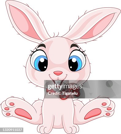 Cute Baby Rabbit Cartoon Sitting High-Res Vector Graphic - Getty Images