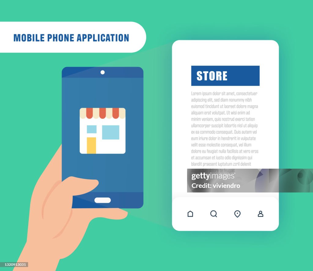 Application Store Examples Mobile Application Store Design High-Res Vector Graphic - Getty Images