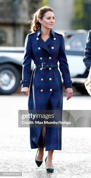 Catherine, Duchess of Cambridge hosts a drive-in cinema screening of Disney's 'Cruella' for Scottish NHS workers at The Palace of Holyroodhouse on...