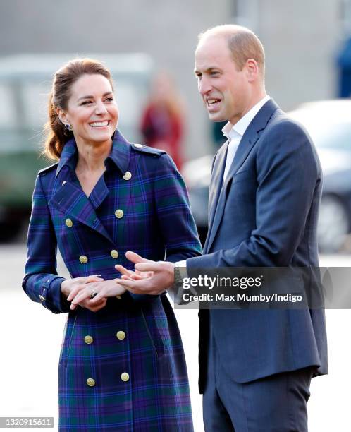 Catherine, Duchess of Cambridge and Prince William, Duke of Cambridge host a drive-in cinema screening of Disney's 'Cruella' for Scottish NHS workers...