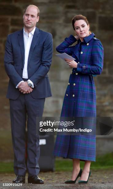Prince William, Duke of Cambridge and Catherine, Duchess of Cambridge host a drive-in cinema screening of Disney's 'Cruella' for Scottish NHS workers...