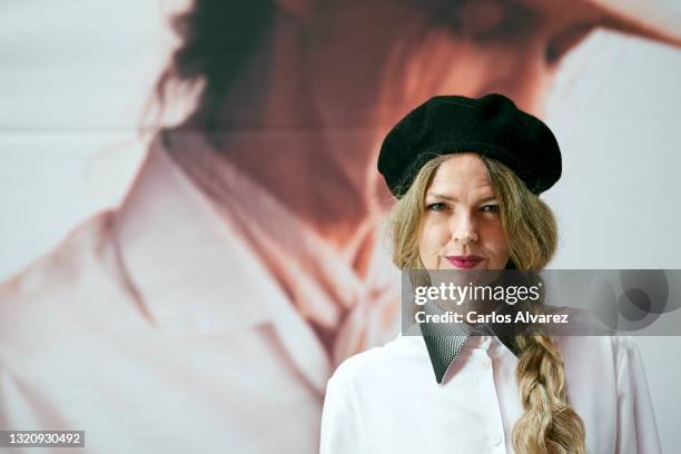 Actress Christina Rosenvinge attends 'Karen' photocall a Sala Equis cinema on May 31, 2021 in Madrid, Spain.