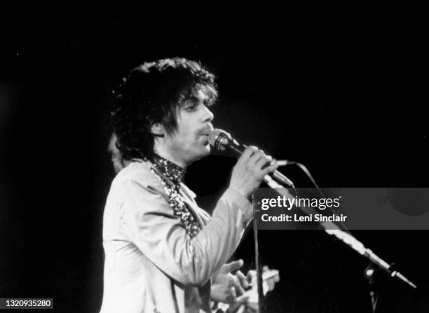 Prince, Performing in Detroit, Michigan in 1980.