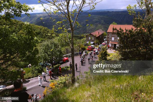 Shane Archbold of New Zealand and Team Deceuninck - Quick-Step, Robert Power of Australia and Team Qhubeka Assos, Lukas Pöstlberger of Austria and...