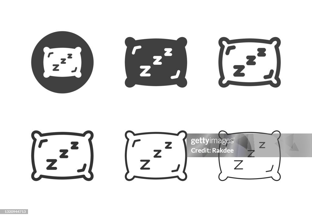 Sleeping Pillow Icons - Multi Series