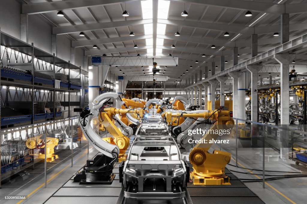 計算機生成的汽車製造公司圖像