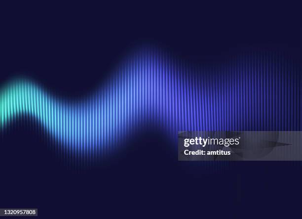 wellenförmige vibration - music stock-grafiken, -clipart, -cartoons und -symbole