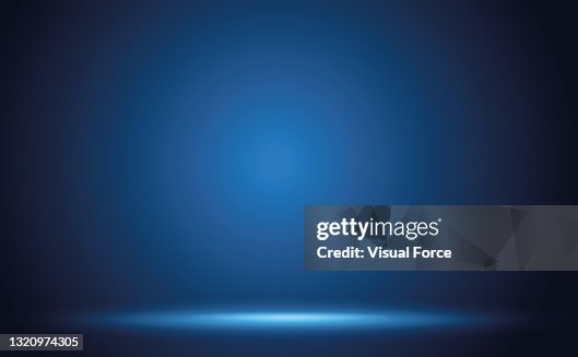 Blauwe gradiënt muur studio lege kamer abstracte achtergrond met verlichting en ruimte voor uw tekst. Blauwe gradiënt muur studio lege kamer abstracte achtergrond met verlichting en ruimte voor uw tekst.