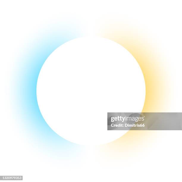 illustrazioni stock, clip art, cartoni animati e icone di tendenza di cornice colorata astratta rotonda - neon light icon