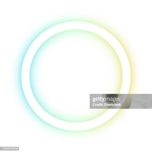 round abstract colored frame - angel halo stock illustrations
