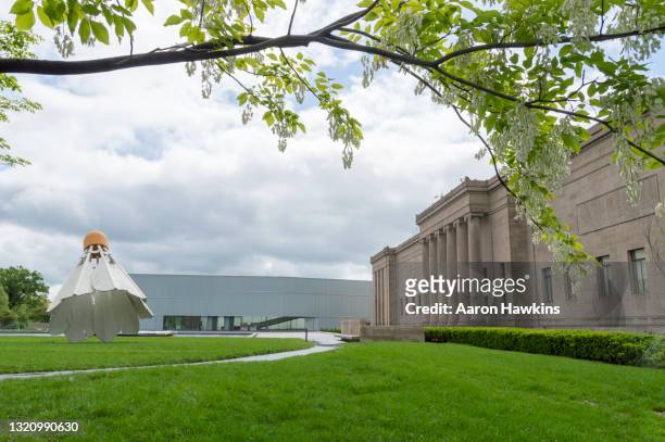 north side of the nelson-atkins museum of art in kansas city missouri - birdie stock pictures, royalty-free photos & images