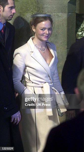 Designer Stella McCartney attends the baptism of Madonna and Guy Ritchie''s son Rocco, December 21, 2000 at Dornoch Cathedral in Scotland.