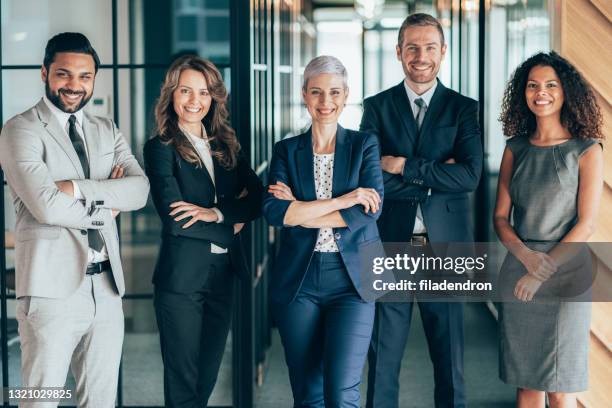 portrait of business team - group photo stock pictures, royalty-free photos & images