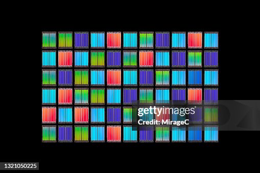 Neatly Arranged Tiny Computer Chips Neatly Arranged Tiny Computer Chips