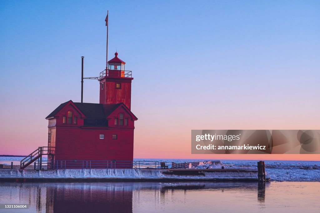 Holland Harbor Lighthouse, Holland, Michigan, USA