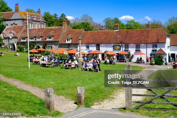 village pub - pub garden stock pictures, royalty-free photos & images