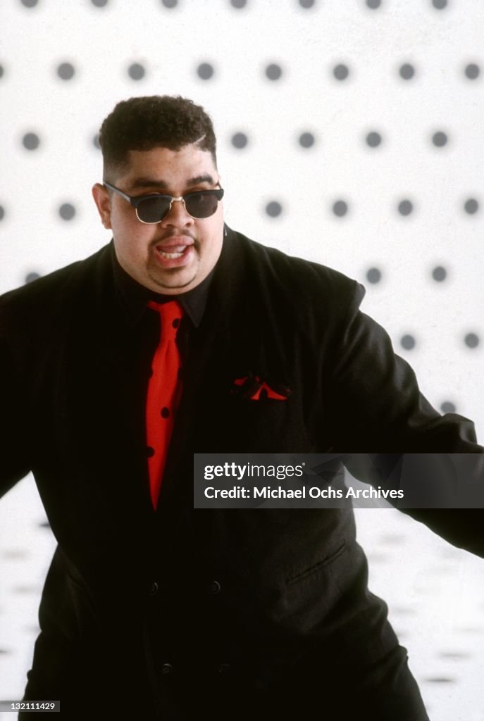 Heavy Sd Rapper Rapper Heavy Don the set of a video circa 1988 in New York City, New ...