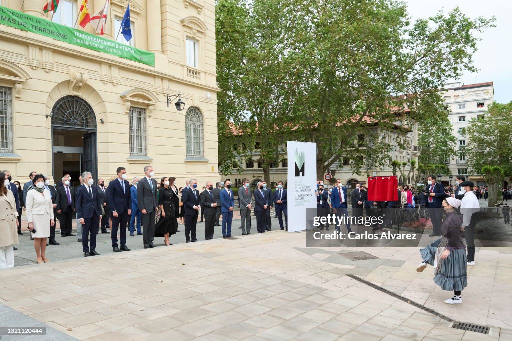 Spanish Royals Inaugurate The Memorial Center For The Victims Of Terrorism In Vitoria