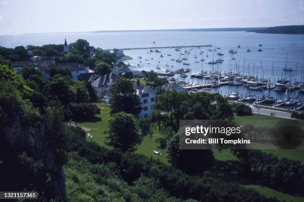 July 19: MANDATORY CREDIT Bill Tompkins/Getty Images Lake Huron on July 19th, 1995 in Mackinac Island.